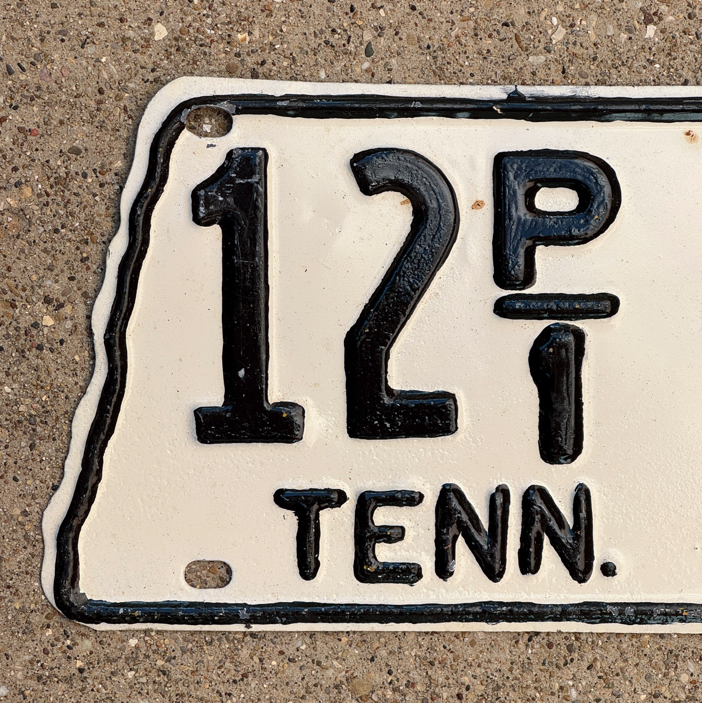 1952 Tennessee Truck License Plate Auto Tag State Shape 12 P1 50