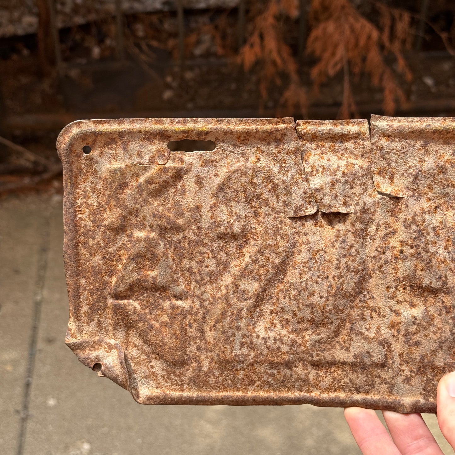 1920 Kansas License Plate Auto Tag Rusty Rustic 229797