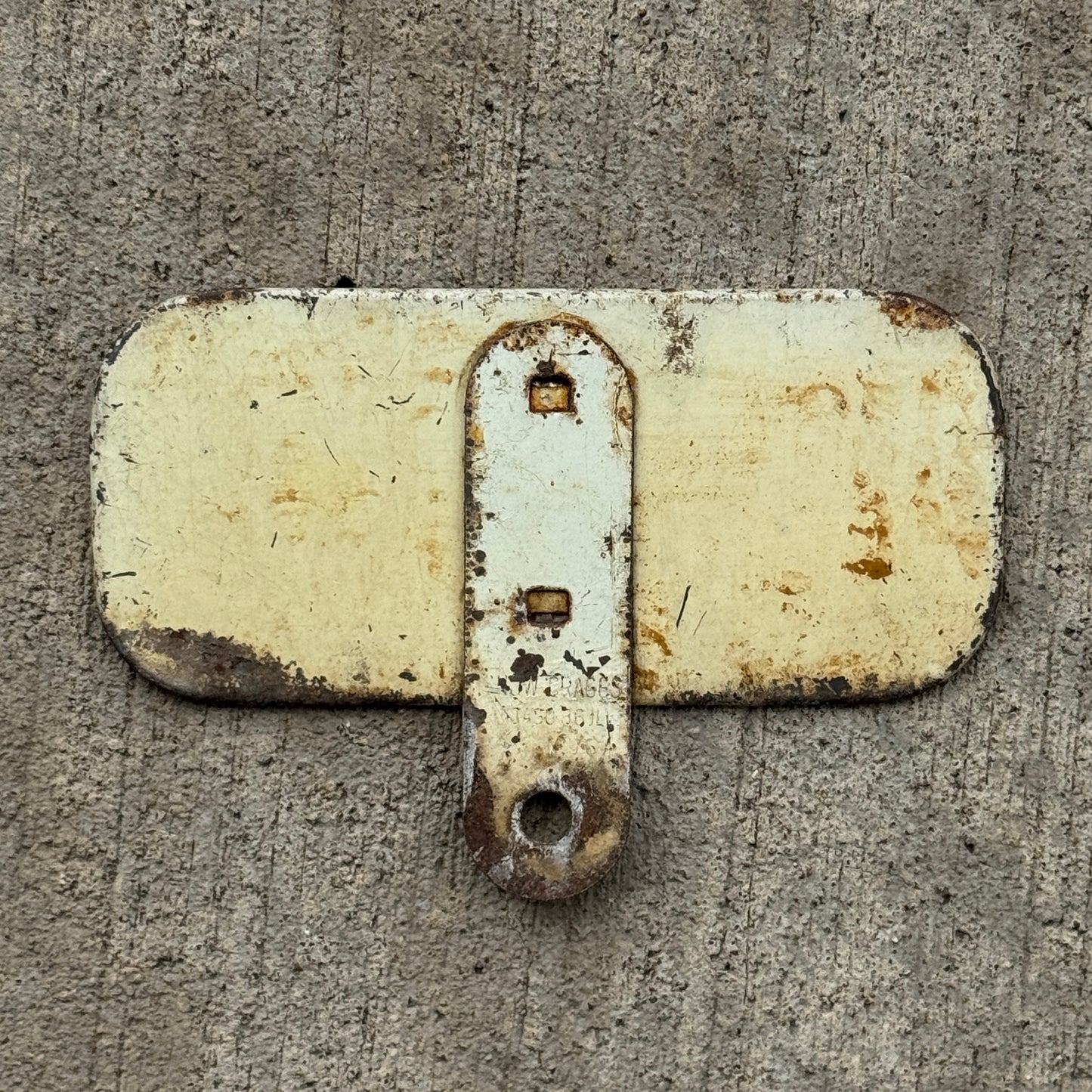 1930 Era Ride 'Em Cowboy License Plate Topper Auto Tag Snow Craggs