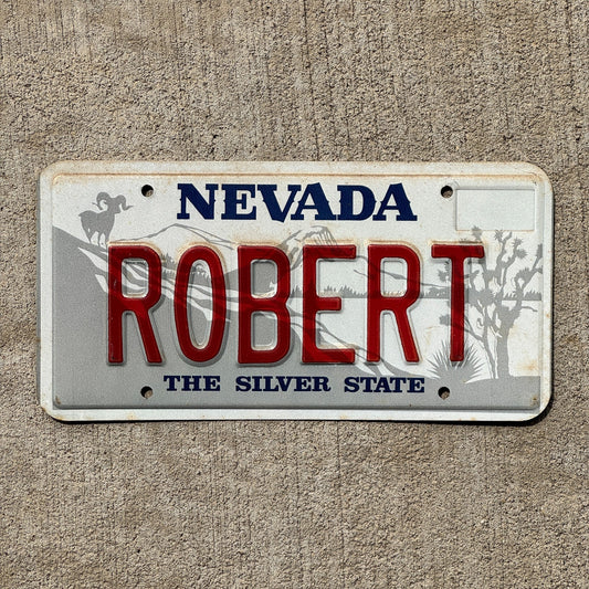 Photo of a Nevada SOUVENIR License Plate Auto Tag Garage Decor Vintage ROBERT